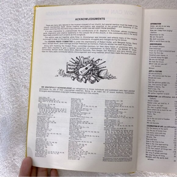 Vintage Allied Printing How Can We Keep From Singing Hard Cover Music Songbook - Picture 5 of 14
